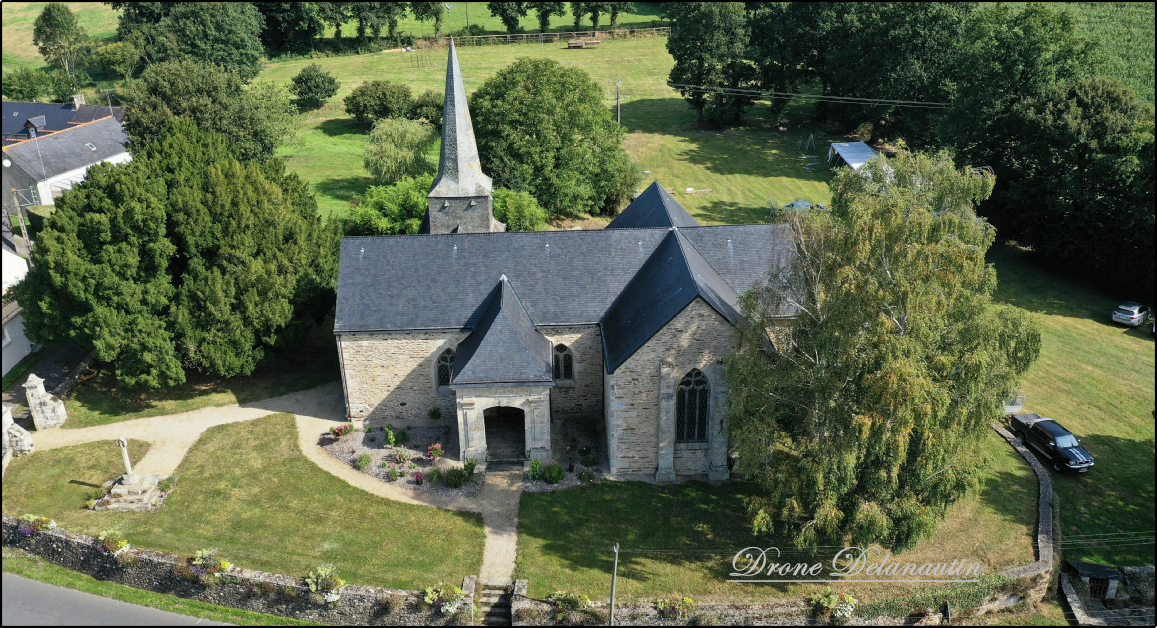 Egilse du vieux bourg 22150 PLOUGUENAST LANGAST - Drone delanautin